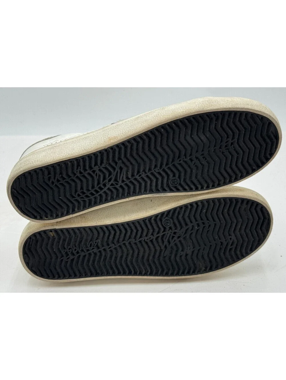 Vintage Havana Gadol Women's Sneakers 7.5 White Black Leather Perforated Shoes